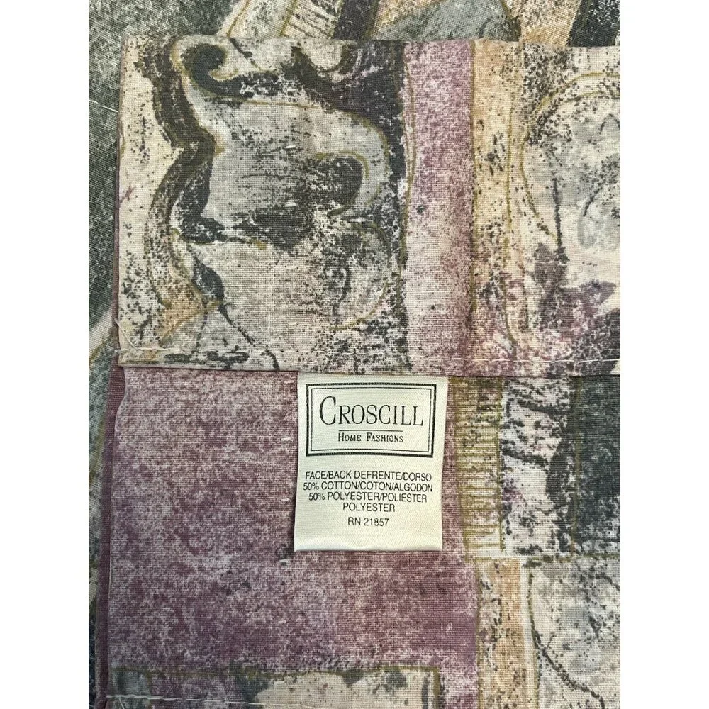 Croscill Benetello Window Valance Tapestry Style 88 x 17.5 Cotton Blend Tuscan D